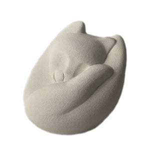 Heart in Hand Cat Sculpture