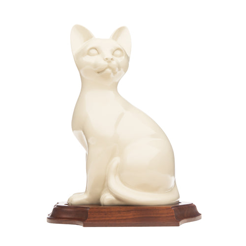 Sitting Ceramic Cat with Base