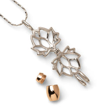 Lotus Flower Locket with Cremation Holder
