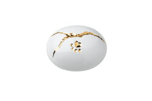 Kintsugi Ceramic Gold Filled Egg With Paw Print