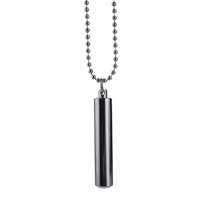 Solid Silver Cylinder Pendant