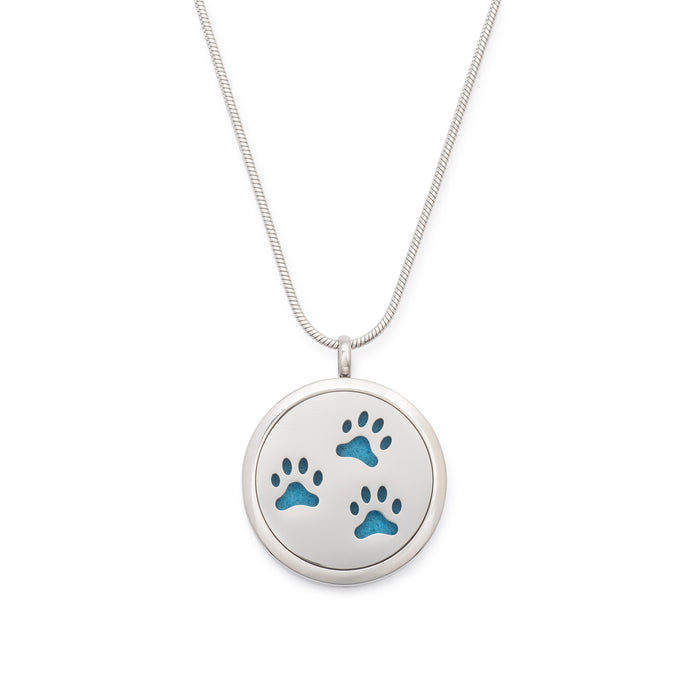 Essential Oil Paw Print Cremation Pendant
